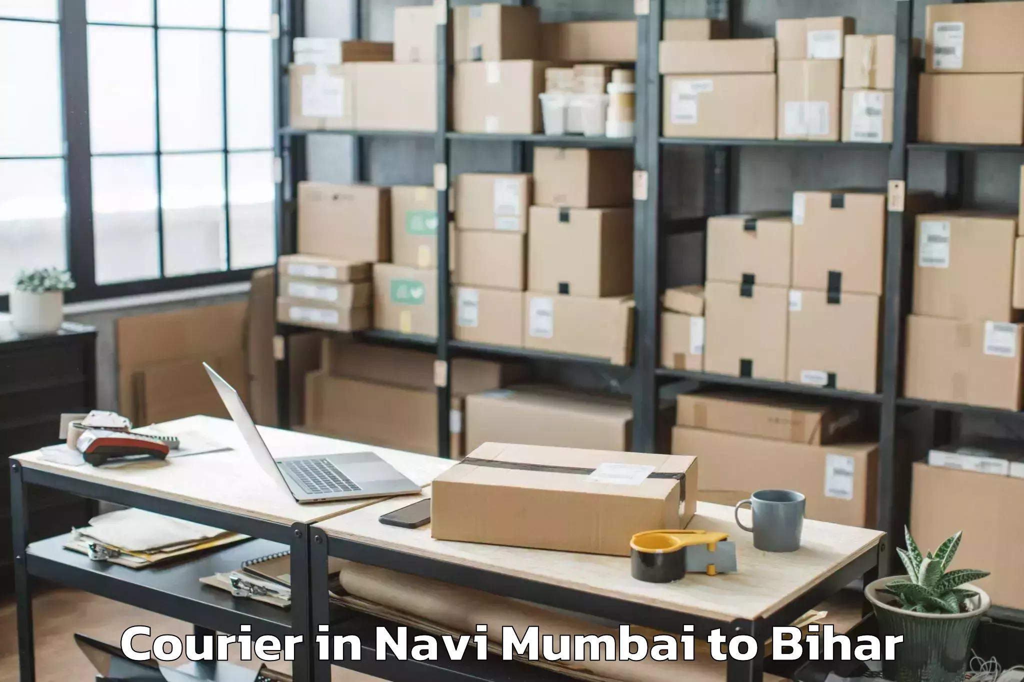 Affordable Navi Mumbai to Parsauni Courier